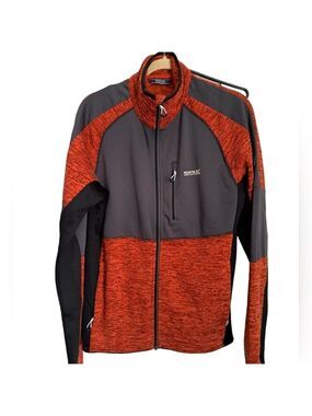 Men's REGATTA zip front sweater jacket hiking biking trail outdoors running Sz M